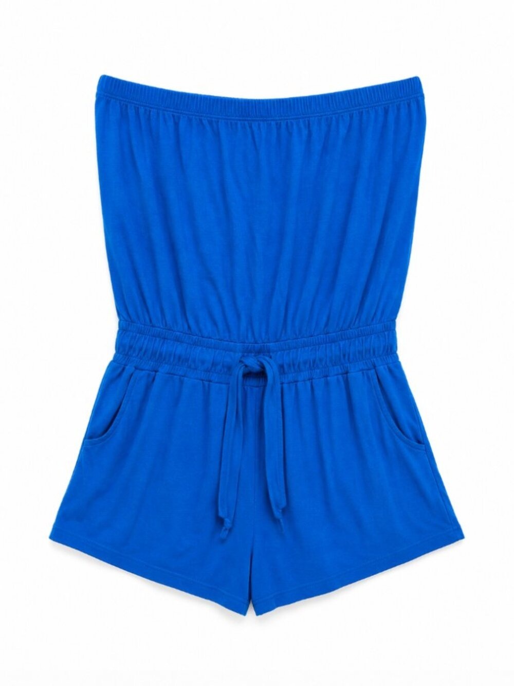 Lucky Brand Swim Strapless Blue Romper - Picture 2 of 8